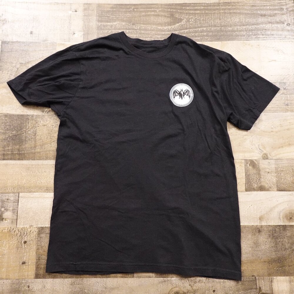 Bacardi Bat Logo Graphic T-Shirt Adult Large Black Rum Party Bar Tee